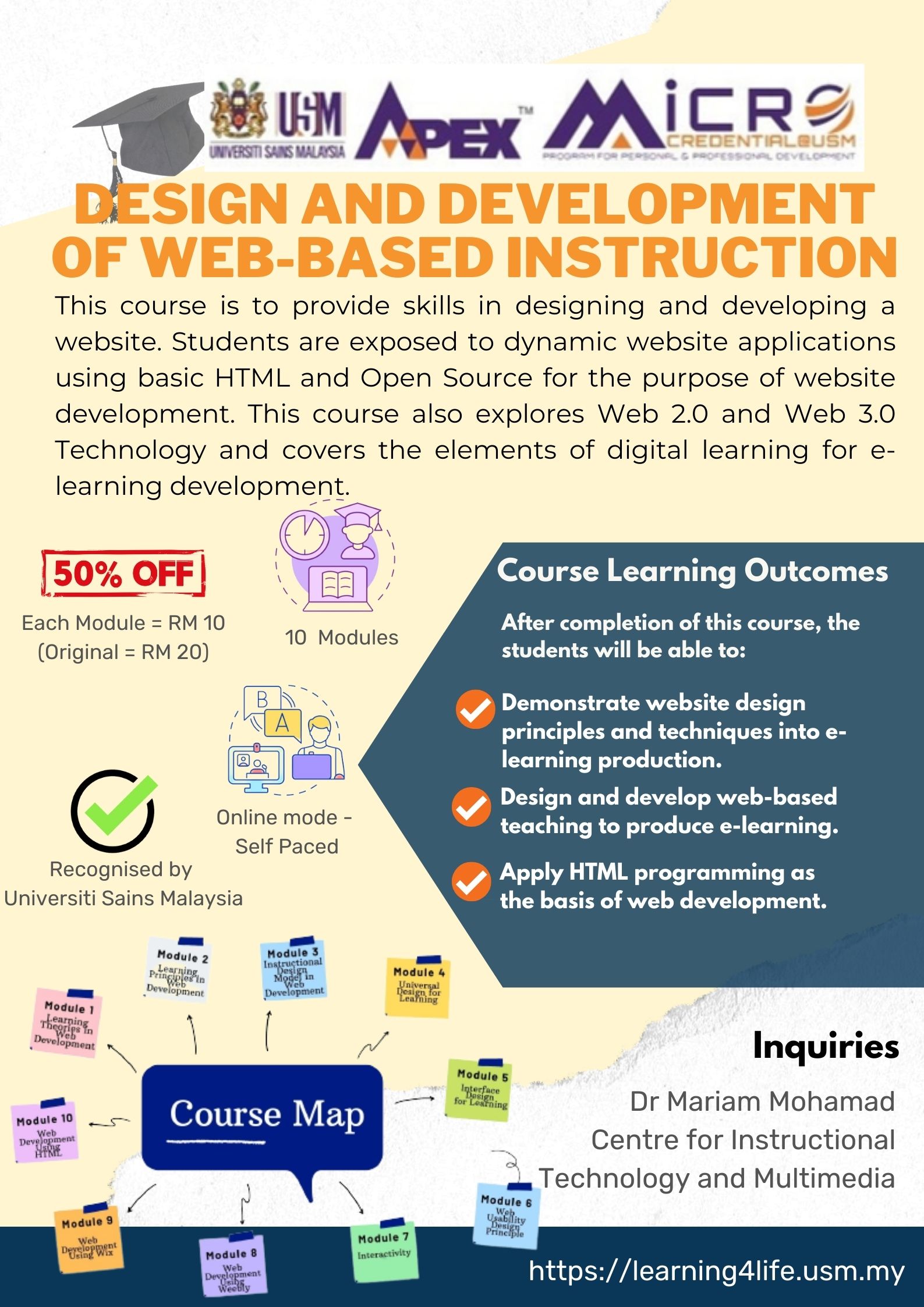 Design Development of Web Based Instruction Dr Mariam